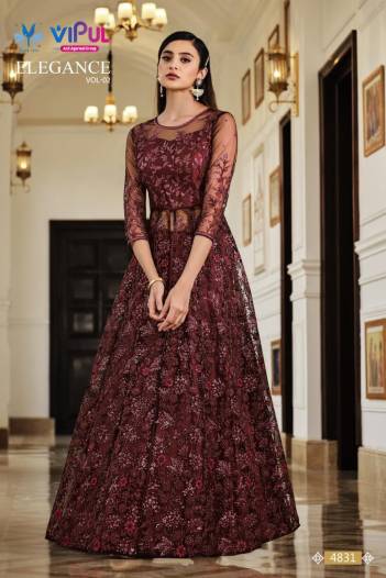 Elegance Vol 2 By Vipul Designer Partywear Stylish Gown Collection